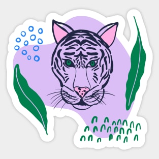 Abstract tropical print Sticker